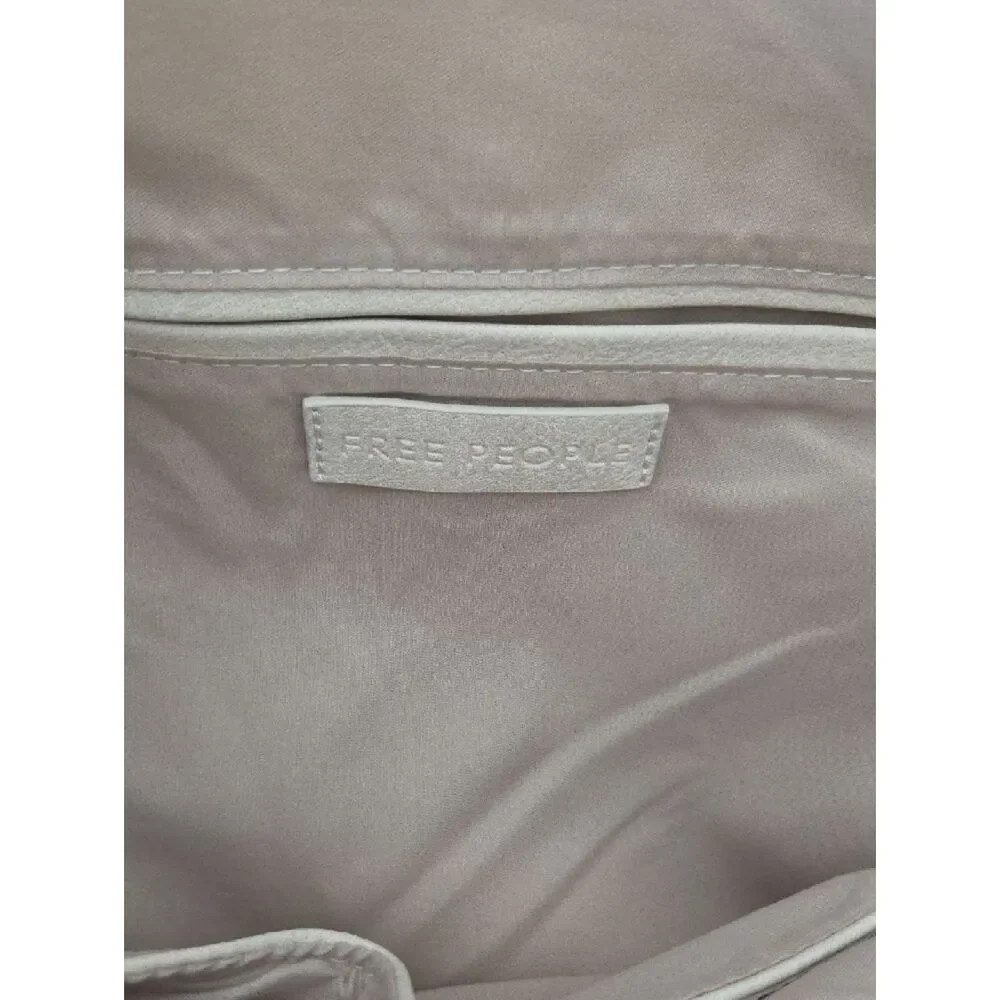 Free People Soft Ivory Hobo Bag with Slouchy Strap